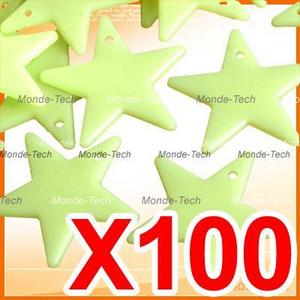 100 X Glow in the Dark Stars Baby Kids Bedroom Nursery