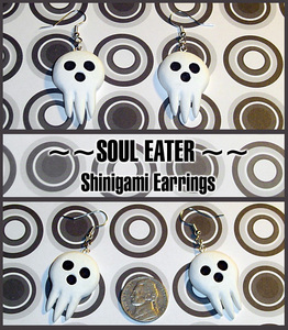 Soul Eater Shinigami Earrings