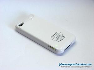 Чехол батарея для iPhone 4S, белый цвет