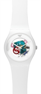 часы swatch WHITE  LACQUERED