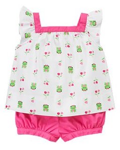 Frog Swing Top Two-Piece Set