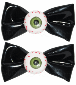 Kreepsville 666 Eyeball Bow Hair Clips