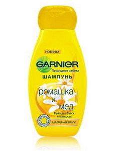 Шампунь "GARNIER" Ромашка и мёд.