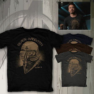 The Black Sabbath Iron Man t-shirt Tony Stark Robert Downey Jr. The Avengers tee