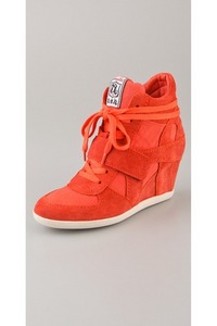 Женские кроссовки Bowie suede lace up wedge sneakers от Ash