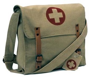 Khaki Vintage Medic Bag