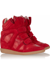 Isabel Marant Bekett leather and suede sneakers