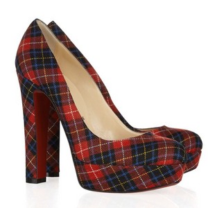 Christian Louboutin Bibi 140 tartan pumps