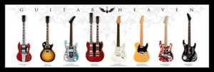 Gibson Guitar Heaven Rock Music Poster