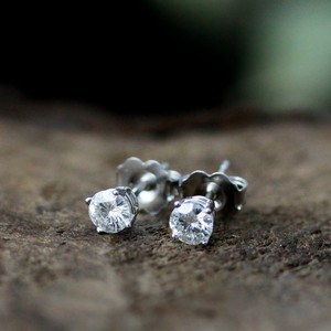 .50ct moissanite studs