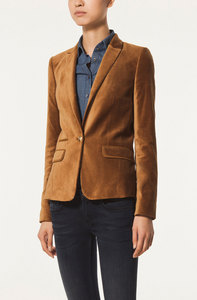 CAMEL VELVET BLAZER