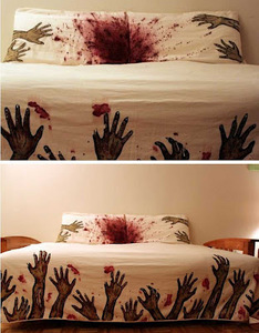 Постельное белье "Zombie Bed Sheets"