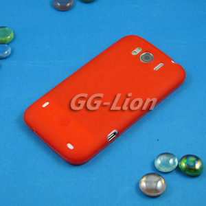 in red .matte TPU Case Skin Cover for HTC Sensation XL,Runnymede,X315E