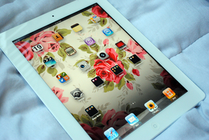 white iPad 4