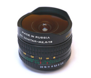 Зенитар Canon 16 mm fisheye