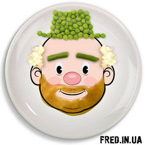 FOOD Face - Тарелка лицо мальчика