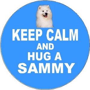 Стикер "Keep calm and hug a sammy"