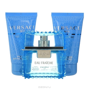 Набор Gianni Versace "Versace Man Eau Fraiche": туалетная вода, гель для душа, шампунь