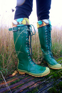 Hunter green boots