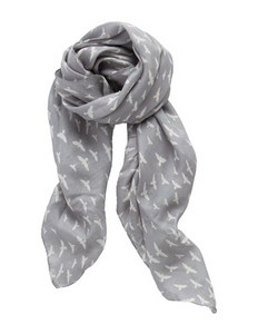 Dove Print Silk Scarf