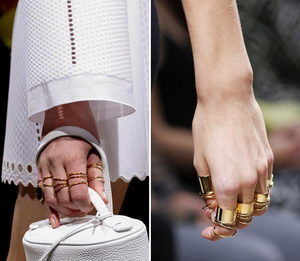 balenciaga All-finger rings