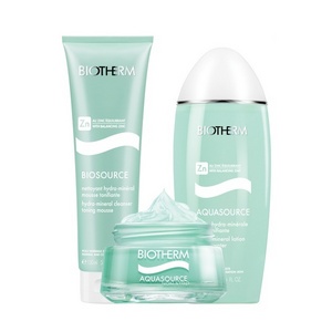 Biotherm Biosource уход (умывалка, тоник, крем)