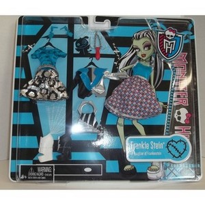 Monster High Fashion FRANKIE STEIN Clothing Set 2 Outfits Shoes Accessories Pack