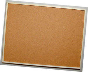 Cork pin notice memo board