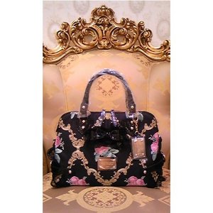 Jesus diamante black bag