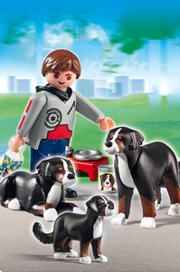 Playmobil CityLife 5214 Бернская овчарка со щенками