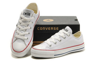 Converse all star white low