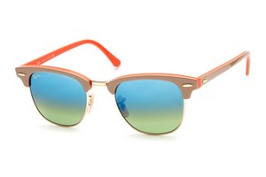 очки  Ray-Ban RB3016 1101/16 Clubmaster Коллекция: ICONS Небесно-голубой градиент