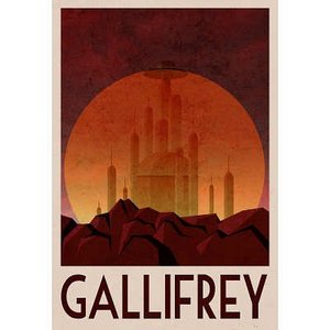 Gallifrey Retro Travel Poster