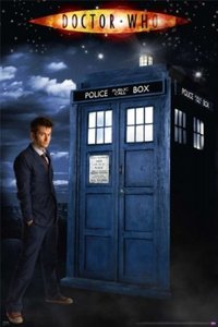 Doctor Who - Glow In The Dark TV Show Poster (The Doctor & The Tardis) (David Tennant) (Size: 24" x 36")