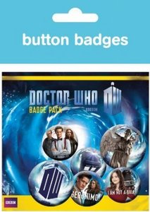 Official Doctor Who 6 Button Badge Pack