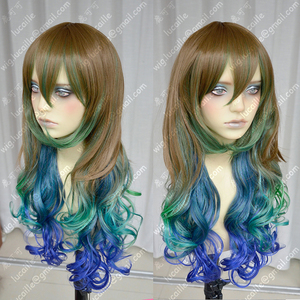 Парик с градиентом | Multicolored Cosplay Wig