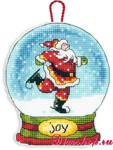 Joy Snow Globe Ornament