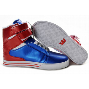 2012 New Supra Tk Society High Tops Blue/Red/White Men's 10184