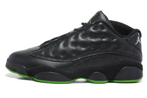 Nike Men's Jordan Sneaker 13 Retro Low Black-Altitude-Green 7578