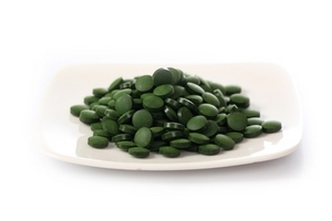 Chlorella, хлорелла сырая в таблетках