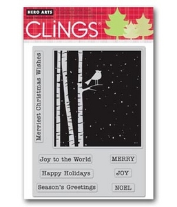 Hero Arts_ Merriest Christmas Wishes Cling