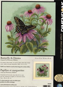 35249 - Butterfly and deisies