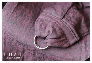 Слинг с кольцами Ellevill Paisley Silver-Pink