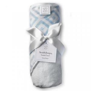 Swaddle Designs Inc. США полотенце Hooded Towel Blue w/PT Mod C