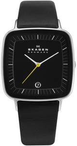 Skagen Leather Rectangular H04LSLB