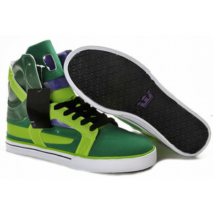 green supra skytop ii high top skating sneakers