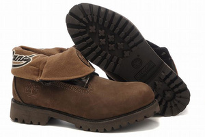 Mens Timberland Roll Top Boots With High Help Turn Over The Side