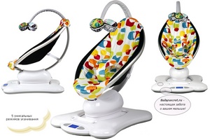 электронный шезлонг-качели 4moms MamaRoo 2