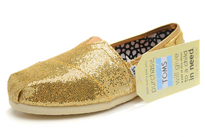 Women's Toms Gold Glitters Shoes