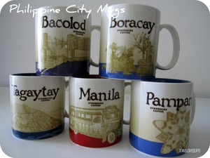 Starbucks city mugs